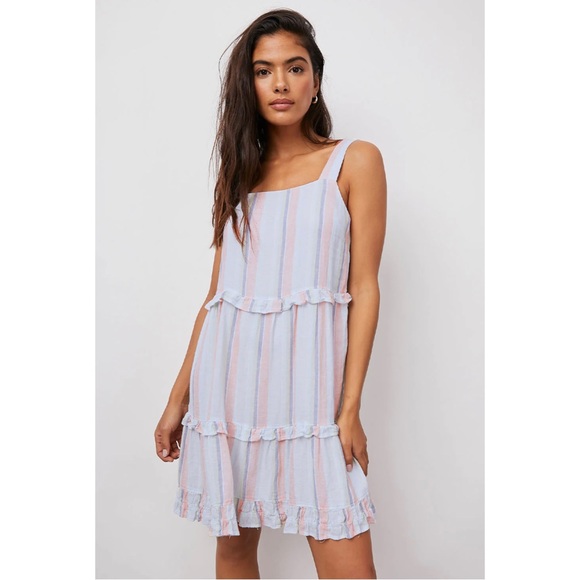 Rails NWT Sandy Dress in Biarritz Multi Stripe | Size XS | Linen Blend - Picture 3 of 15